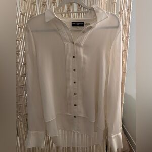 Karl Lagerfeld button up. White. Size M